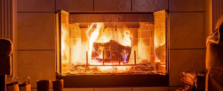 Mendota Hearth Landscape Fireplace Installation in Oregon, Ohio