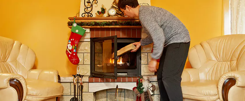 Rusted Metal Fireplace Restoration in Oregon, Ohio